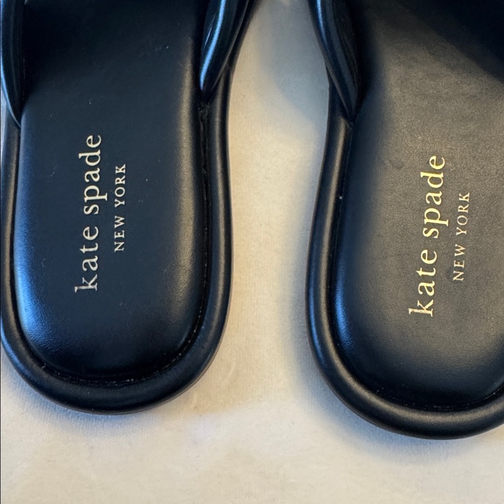 Kate Spade Black Crisscross Strap Rio Slides, sz 10 - Picture 5 of 6